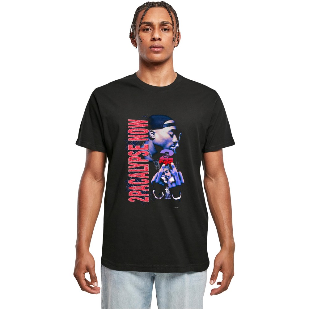 Merchcode Tupac - 2Pacalypse Now Retro Tshirt Homme - Noir